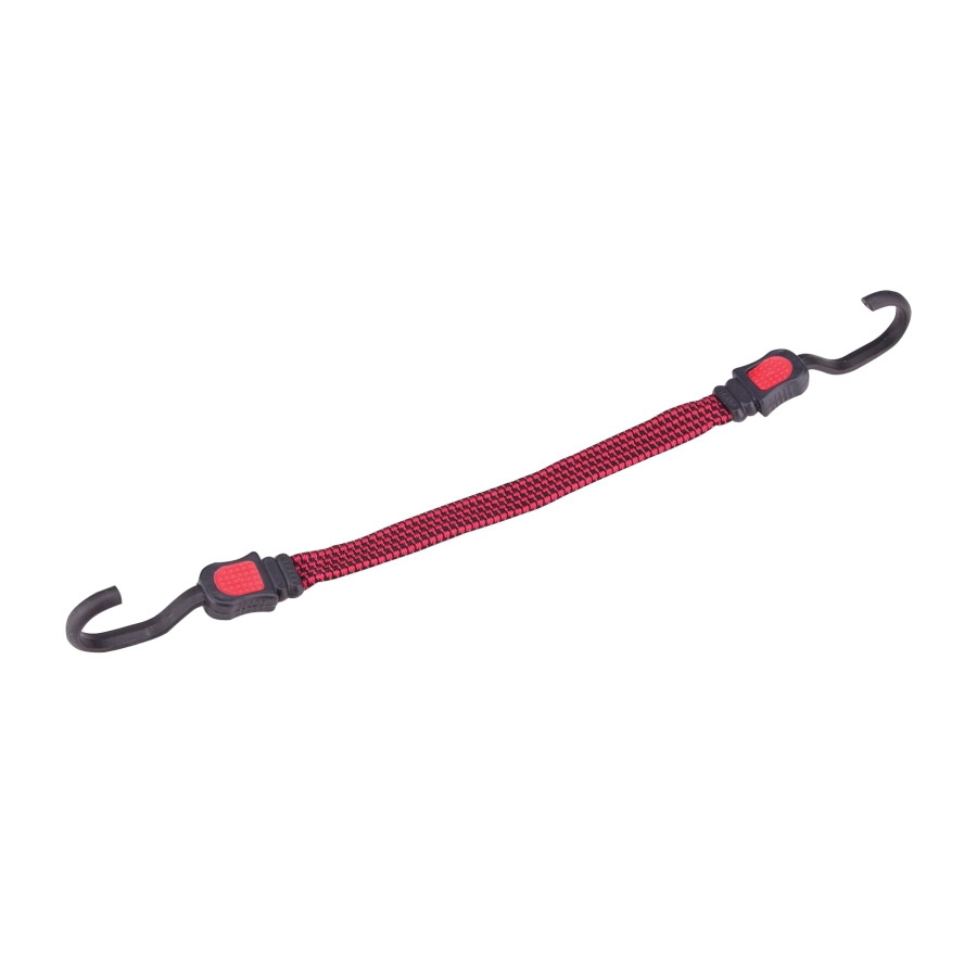 ProSource FH92106-1 Stretch Cord, 17 mm Dia, 15 in L, Polypropylene, Red,  Hook End Red (Pack of 10)