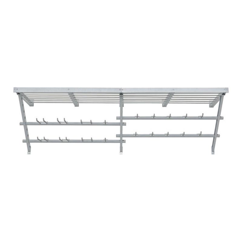 Easy Track 220861 Utility Shelf and Track Storage System, 1000 lb Capacity, Steel, Gray, 20 in L, 64 in W, 20 in H 1000 Lb, Gray