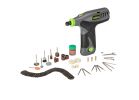 Genesis GLRT08B-65 Rotary Tool, Battery Included, 8 V, 1300 mAh, 1/8, 1/16, 3/32 in Chuck, 8000 to 18,000 rpm Speed