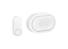 globe 18000206 Doorbell Kit, Wireless, 3.7 V, 85 dB, White White
