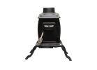 US STOVE US1269E* Freestanding Log Wood Stove, 21.89 in W, 33 in D, 25.6 in H, 54000 Btu Heating, Cast Iron, Black Black