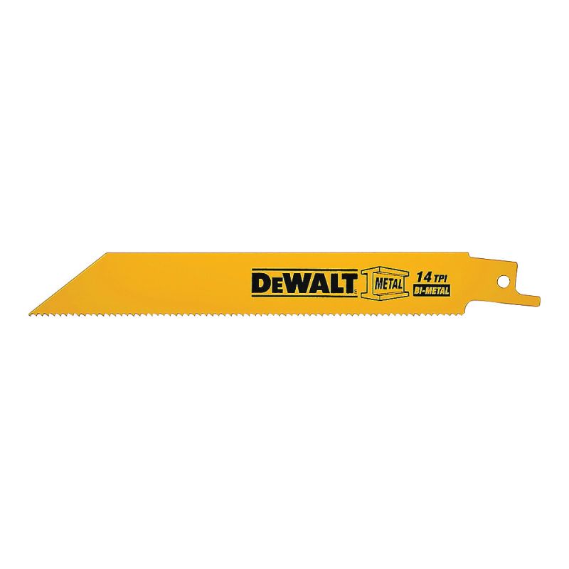 DeWALT DW4808-2 Reciprocating Saw Blade, 2-7/8 in W, 6 in L, 14 TPI Yellow