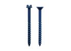 Simpson Strong-Tie Titen Turbo TNT18234TFC25 Screw Anchor, 3/16 in Dia, 2-3/4 in L, Carbon Steel Standard Blue