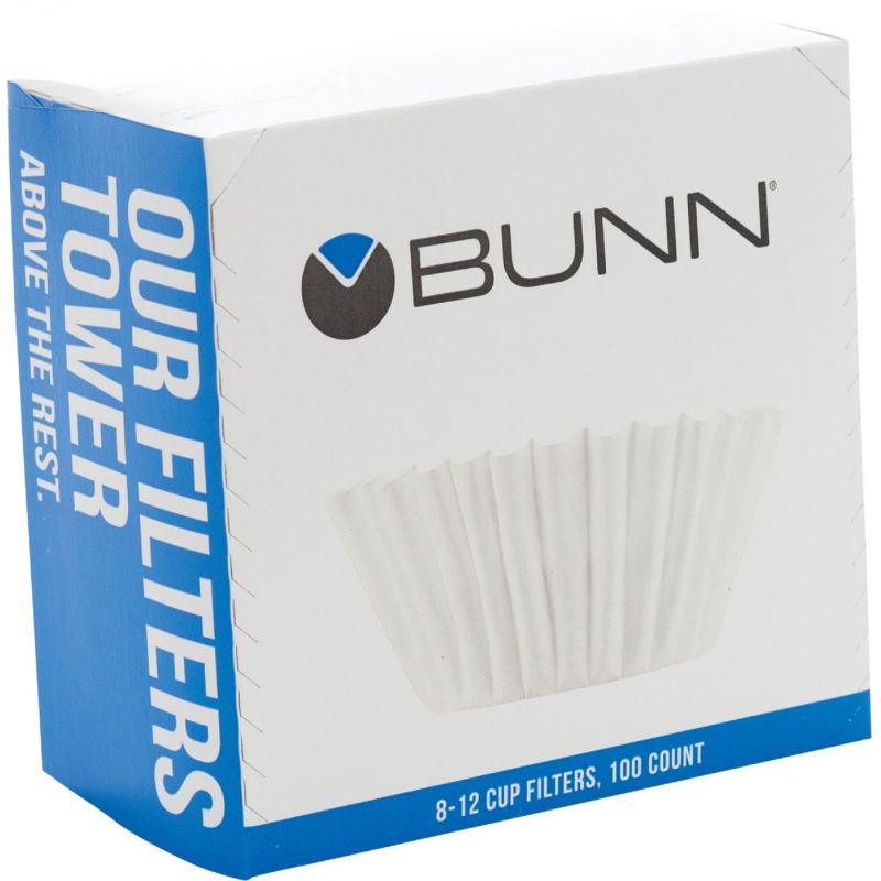 Bunn Paper Coffee Filter 8 To 12 Cup, White