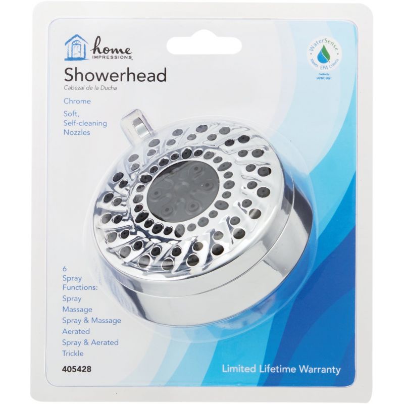 Home Impressions 6-Spray Fixed Showerhead