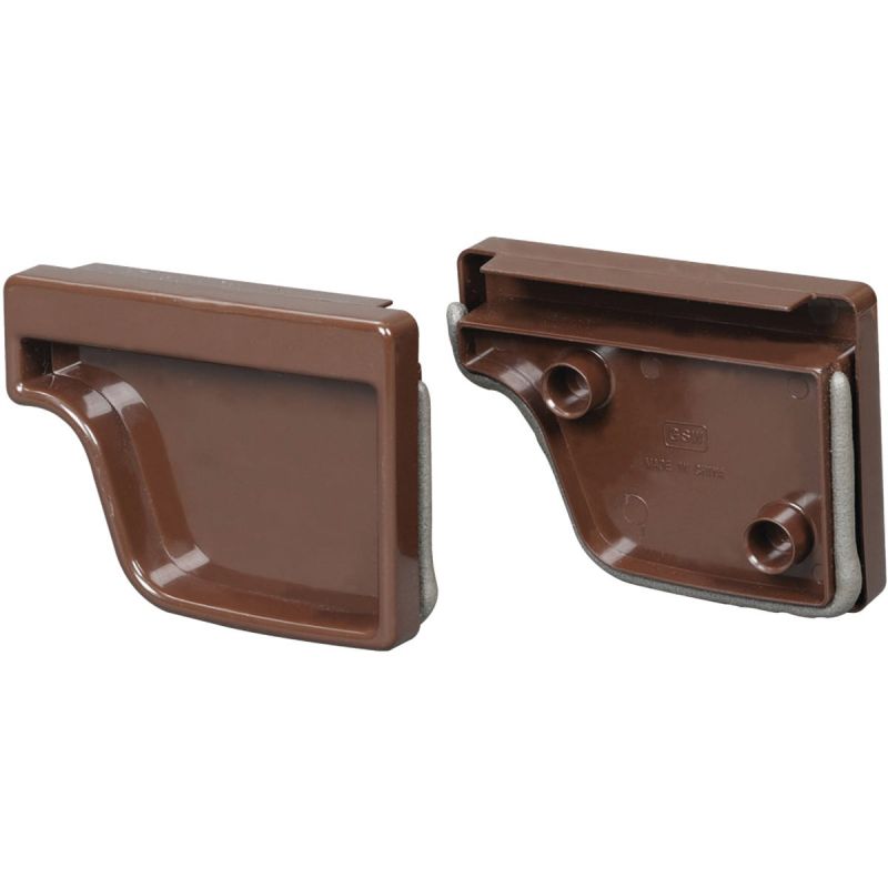 Amerimax Traditional K-Style Gutter End Cap Brown