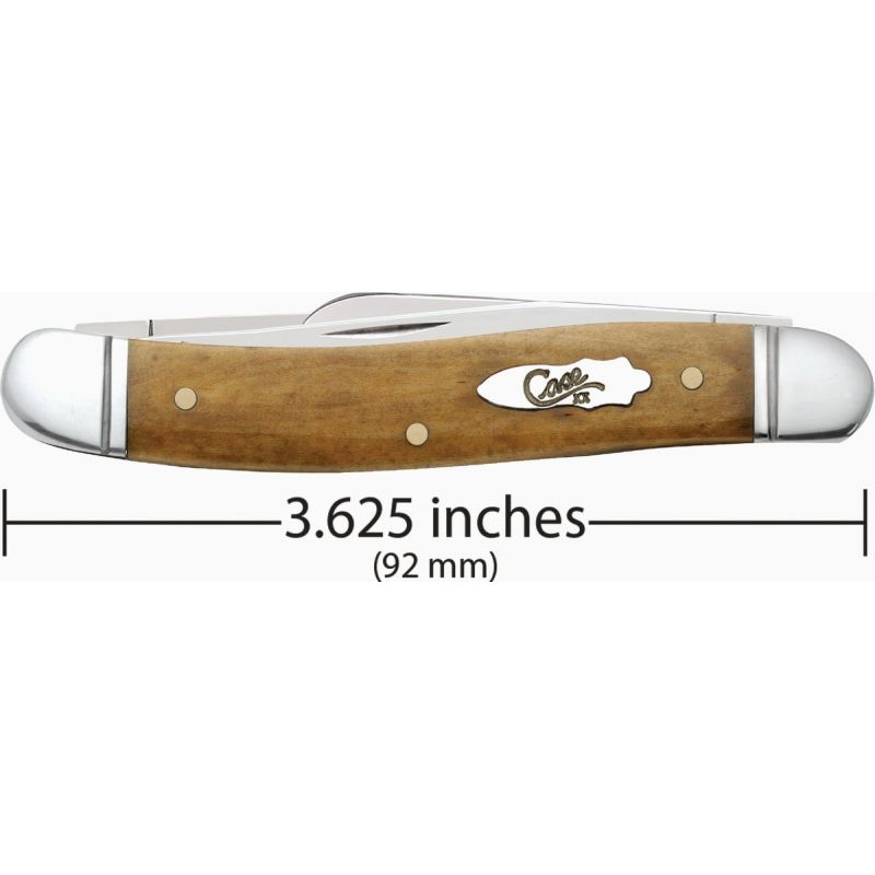 Case Medium Stockman Smooth Antique Bone Pocket Knife Brown, 2.57 In., 1.88 In., 1.71 In.