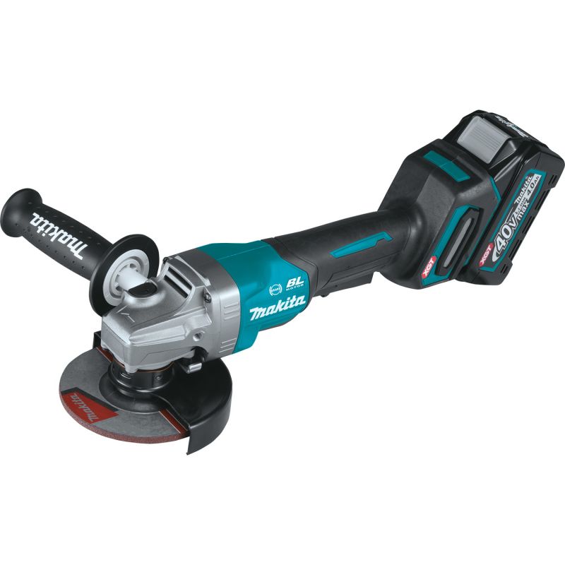 Makita XGT GAG03M1 Paddle Switch Angle Grinder Kit, Battery Included, 40 V, 4 Ah, 5/8-11 Spindle, 5 in Dia Wheel