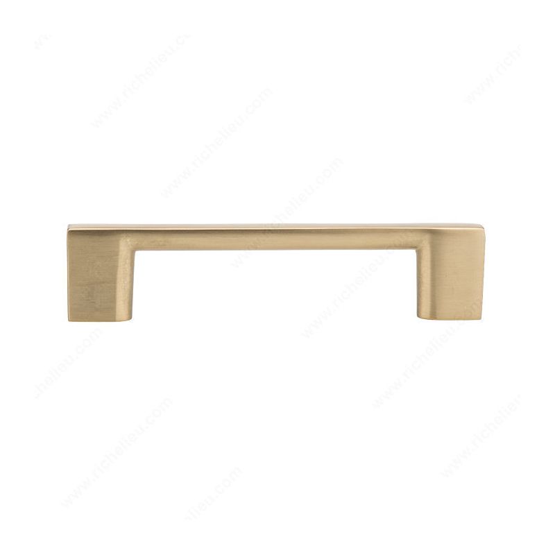 Richelieu BP816096CHBRZ Cabinet Pull, 4-7/16 in L Handle, 11/32 in H Handle, 1-3/32 in Projection, Metal Contemporary