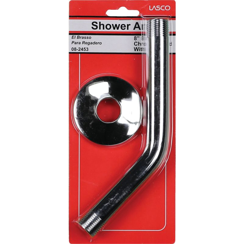 Lasco Shower Arm and Flange 8 In.