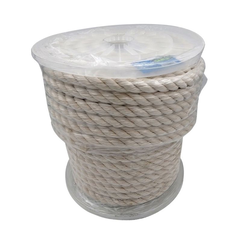 BARON 54022 Rope, 5/8 in Dia, 140 ft L, 244 lb Working Load, Cotton, White White