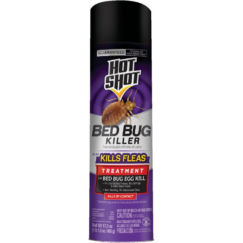 Hot Shot Flea &amp; Bedbug Killer 17.5 Oz., Aerosol Spray