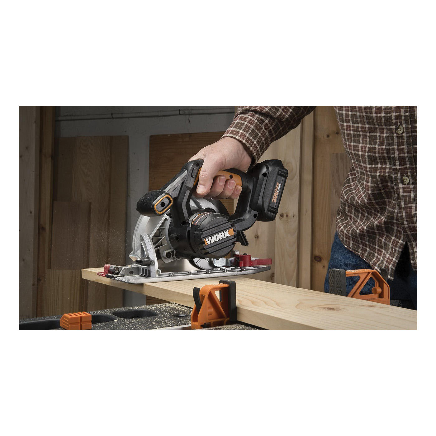 Buy WORX WX530L Circular Saw Battery Included 20 V 6 1 2 in Dia