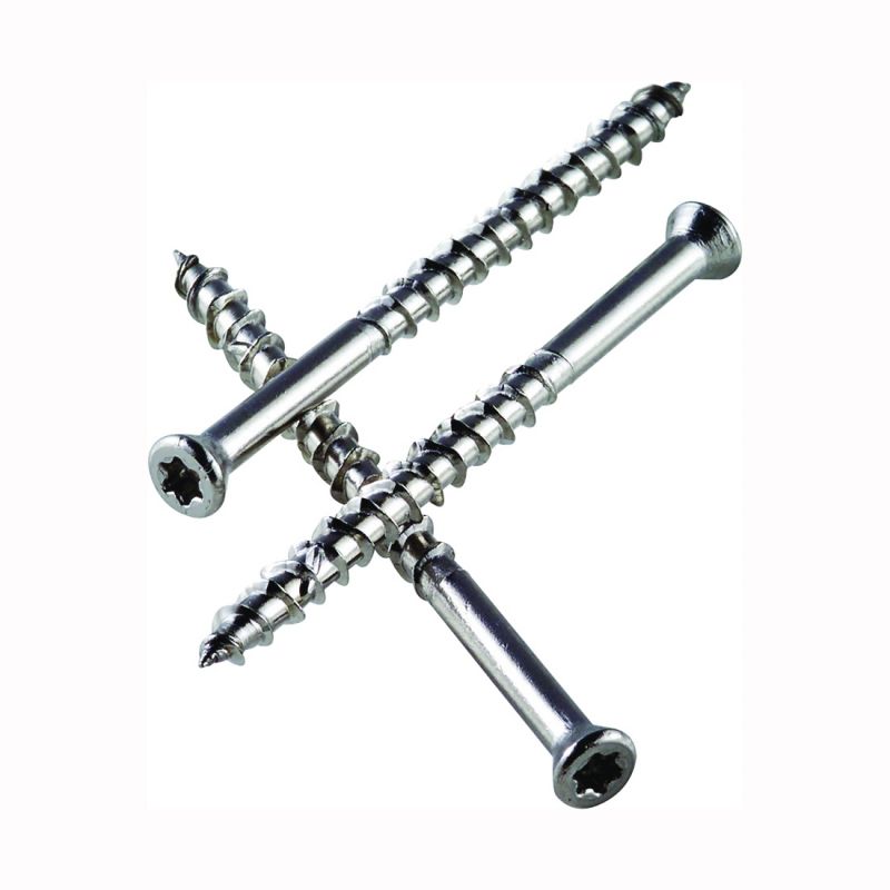 Simpson Strong-Tie T08200DWP Deck Screw, #8 Thread, 2 in L, Box Thread, Flat Head, 6-Lobe Drive, Stainless Steel