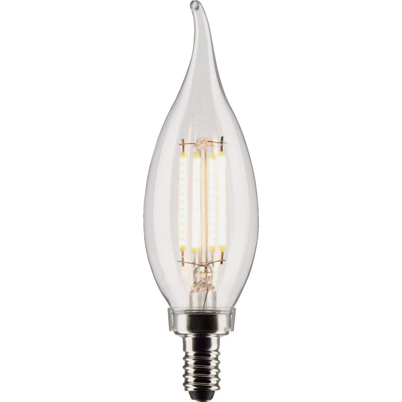 Satco CA10 Candelabra Base Traditional Look LED Decorative Light Bulb