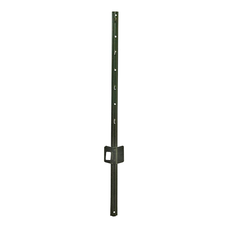 Jackson Wire 14025845 U-Post, 3 ft H, Steel, Green, Plain Green