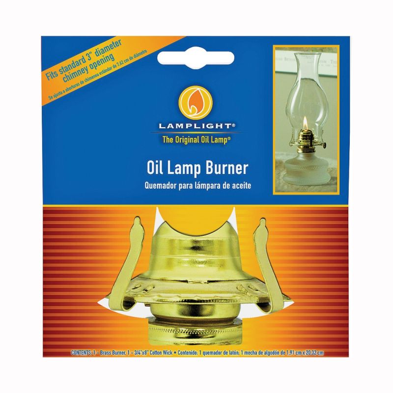 Lamplight 31507 Oil Lamp Burner, Steel (Pack of 5)