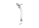 Moen Brecklyn 82611 Tub and Shower Faucet, Six Function Showerhead, 1.75 gpm Showerhead, 6 Spray Settings, 1-Handle