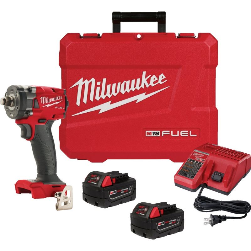 Milwaukee Tool 18V Compact Impact Wrench w/ Friction Ring Kit