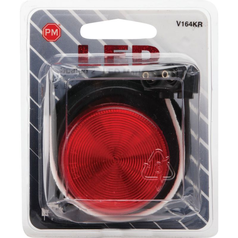 Peterson 2&quot; Side Marker Clearance Light Red, Round