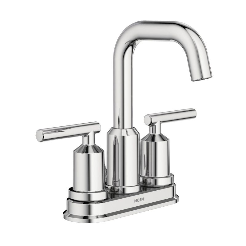 Moen Gibson Series WS84228 Bathroom Faucet, 1.2 gpm, 2-Faucet Handle, Metal, Chrome Plated, Lever Handle