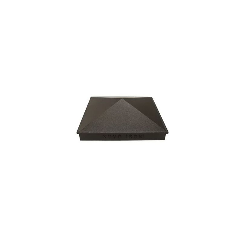 Nuvo Iron PCP03 Pyramid Post Cap, Aluminum Black