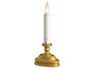 Xodus Standard Battery Operated Candle Antique Brass