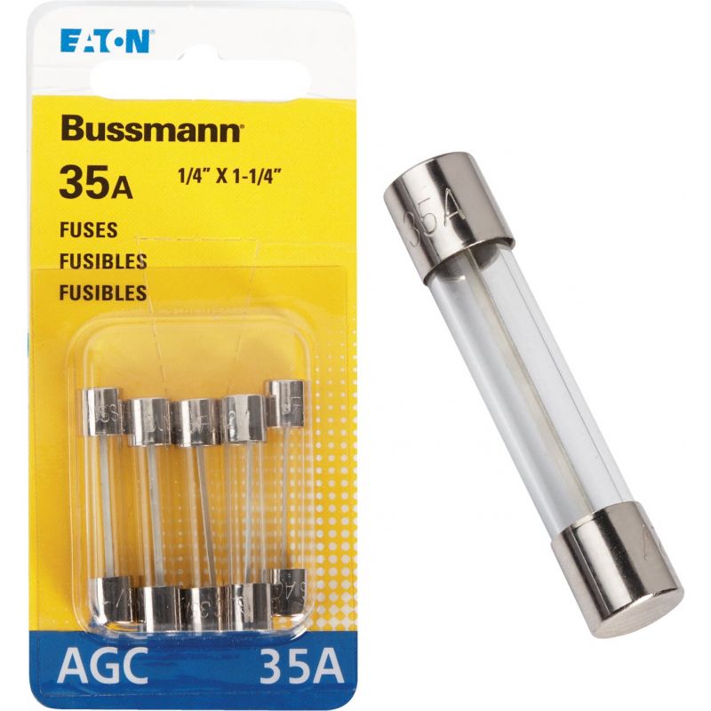 Bussmann Glass Tube Automotive Fuse Clear, 36A