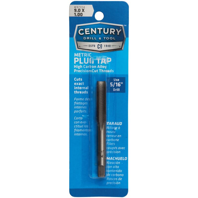 Century Drill &amp; Tool Metric Plug Tap 9.0X1.00