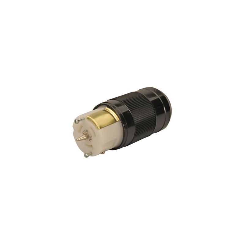 Reliance Controls LL550C Twist Lock Power Cord Connector, 50 A, 125/250 VAC, Black Black