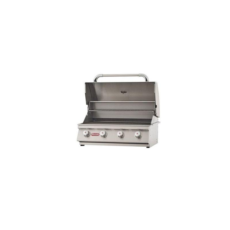 Bull Outlaw 26038 Gas Grill Head, 60000 Btu, LP, 4-Burner, 210 sq-in Secondary Cooking Surface