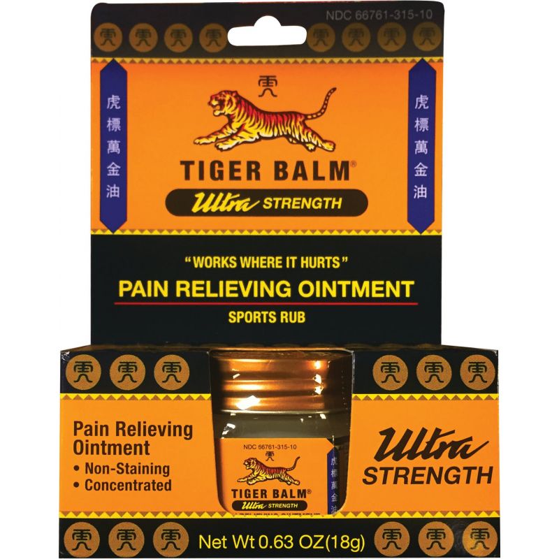 Tiger Balm Ultra Strength Pain Relieving Ointment 0.63 Oz.