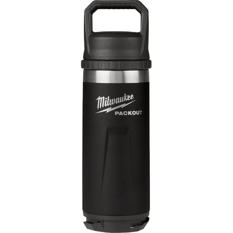 Milwaukee PackOut Insulated Bottle with Chug Lid 18 Oz., Black
