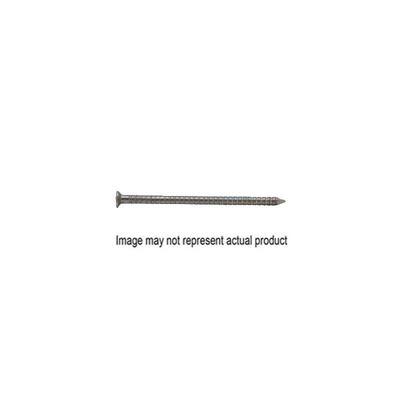 ProFIT 0241158 Siding Nail, 8D, 2-1/2 in L, 304 Stainless Steel, Checkered Brad Head, Ring Shank, 1 lb 8D