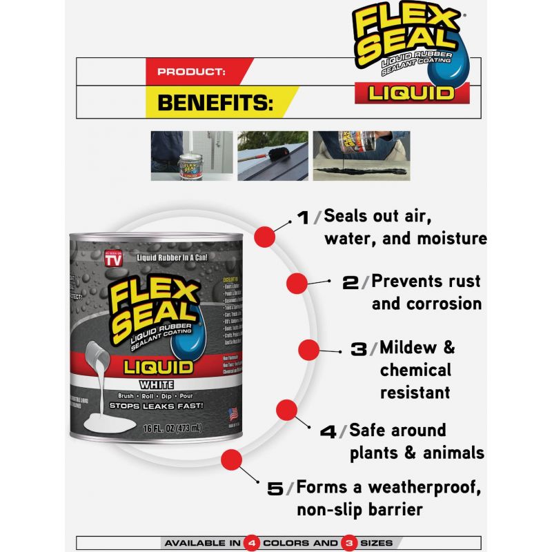 Flex Seal Liquid Rubber Sealant 1 Gal., Clear