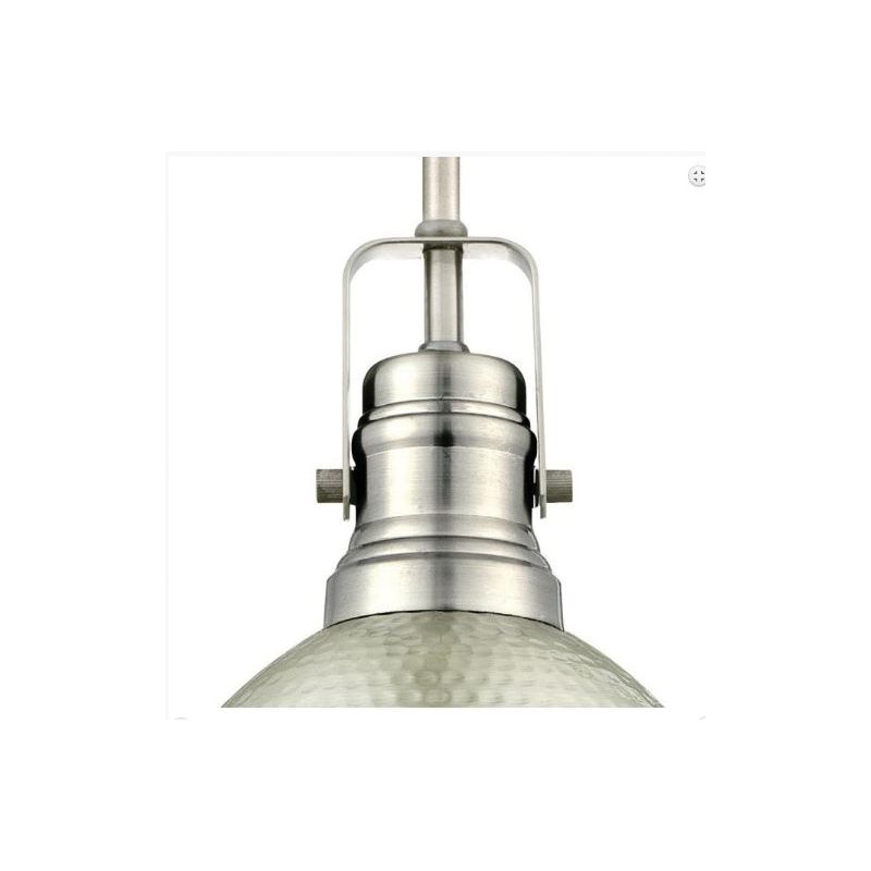 Westinghouse 6345500 Mini Pendant Light, 120 V, 1-Lamp, Incandescent, LED Lamp, Metal Fixture, Brushed Nickel Fixture