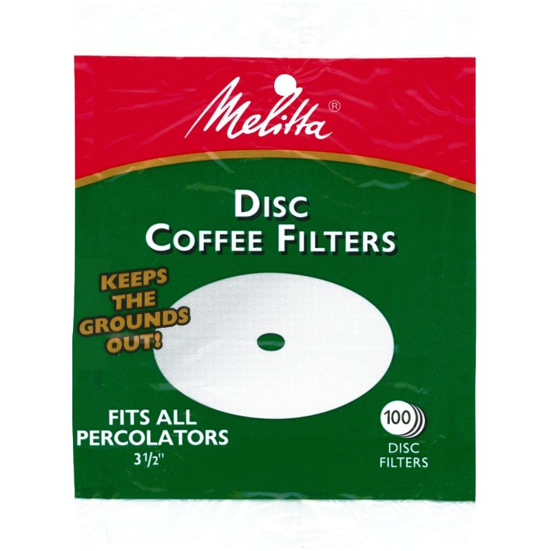 Melitta Disc Coffee Filter Over 2 Cup, White