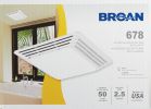 Broan Combination Light/Bath Exhaust Fan White