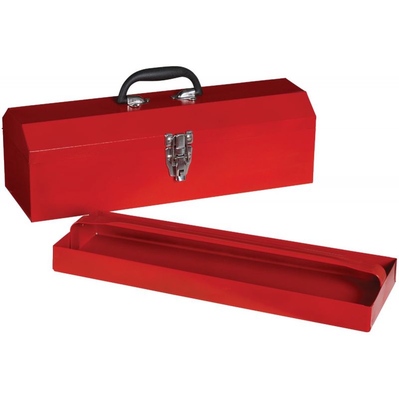 19 In. Hip Roof Toolbox Red