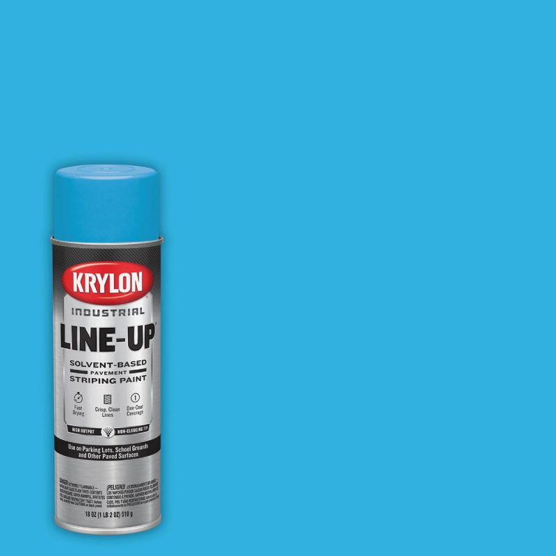 Krylon Professional Solvent-Based Striping Paint Handicap Blue, 18 Oz.