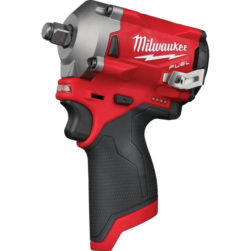 Milwaukee M12 FUEL Lithium-Ion Brushless Stubby Cordless Impact Wrench - Bare Tool 1/2 In.