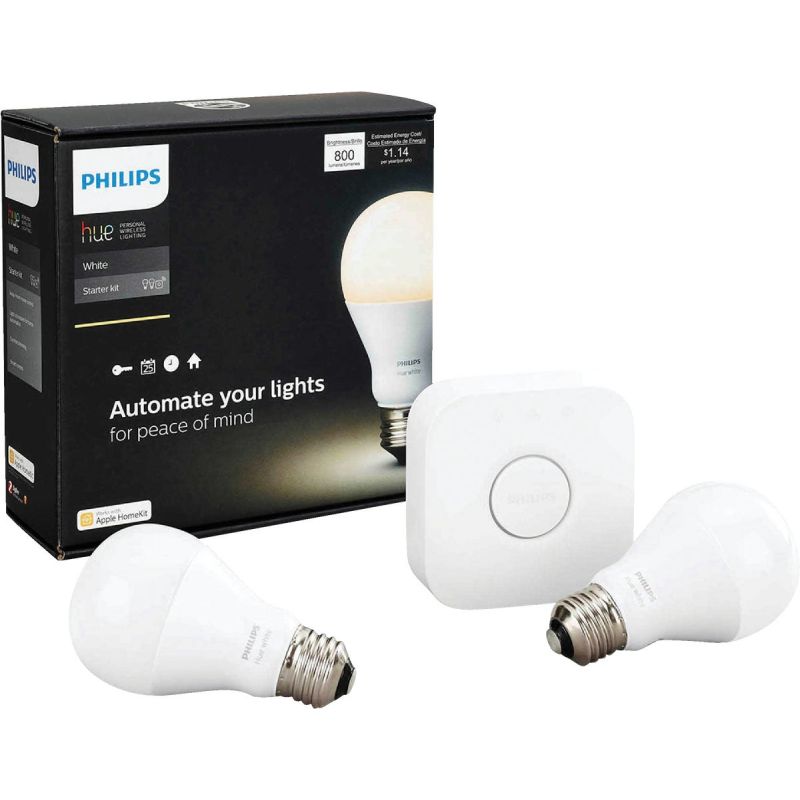 Buy Philips Hue A19 Medium Dimmable LED Bulb Starter Kit