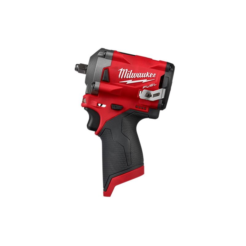 Milwaukee M12 FUEL Series 2554-20 Stubby Impact Wrench, Tool Only, 12 V, 3/8 in Drive, 0 to 3200 ipm