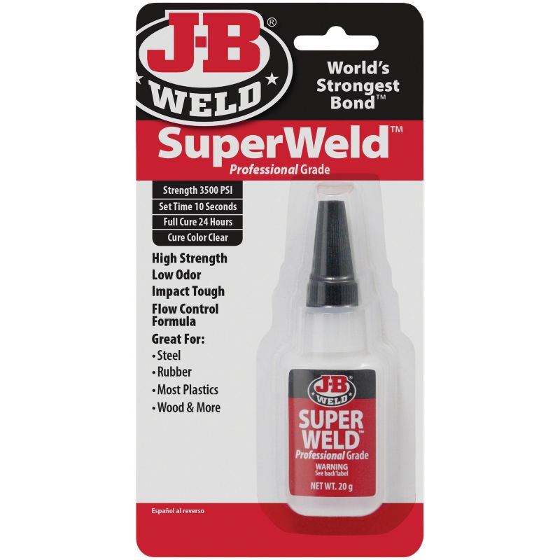 J-B Weld SuperWeld Super Glue 0.7 Oz.