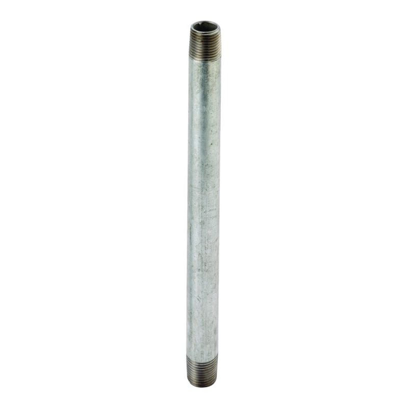ProSource 11/2X8G Pipe Nipple, 1-1/2 in, Threaded, Steel, 8 in L