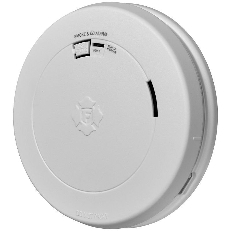 First Alert 1046793 Smoke and Carbon Monoxide Alarm with Slim Profile Design, 85 dBA, Photoelectric Sensor, White White