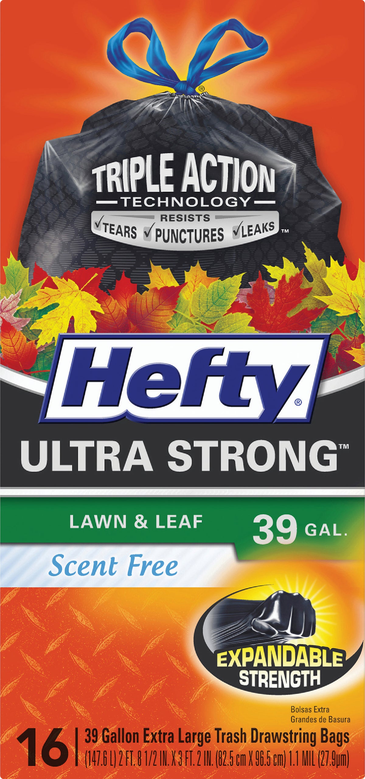 Buy Hefty Ultra Strong Lawn & Leaf Trash Bag 39 Gal., Black