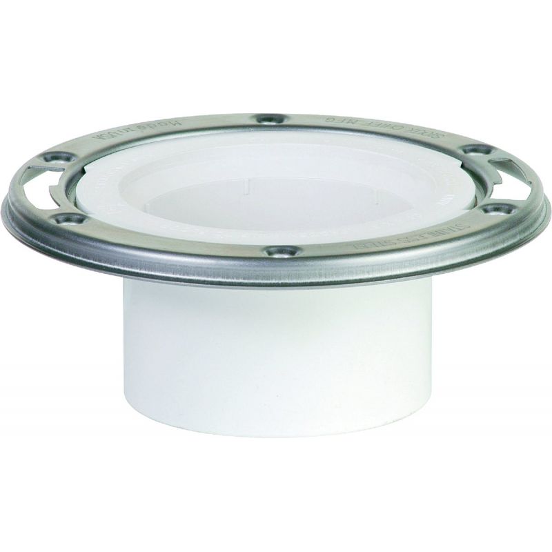 Sioux Chief PVC Open Closet Flange With Stainless Steel Ring 4&quot;