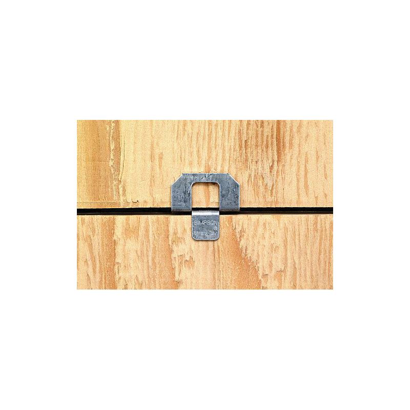 Simpson Strong-Tie PSCL 7/16-R50 Panel Sheathing Clip, 20 ga Thick Material, Steel, Galvanized