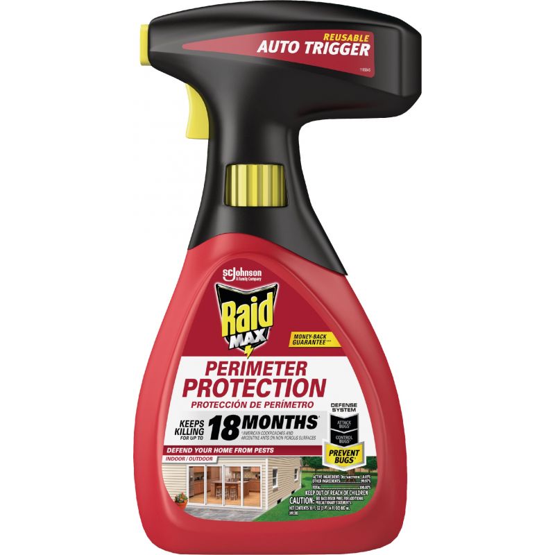 Raid Max Perimeter Protection Insect Killer 30 Oz., Trigger Spray